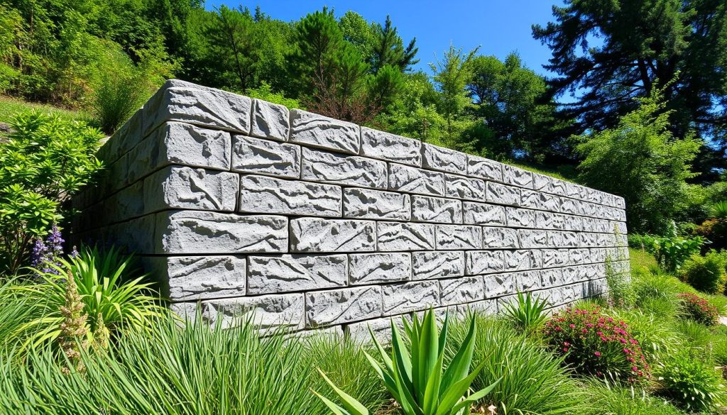 concrete retaining wall