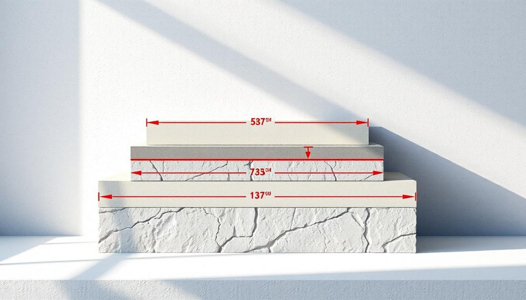 concrete thickness standards