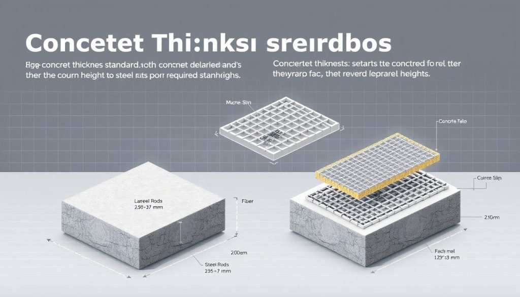 concrete thickness standards